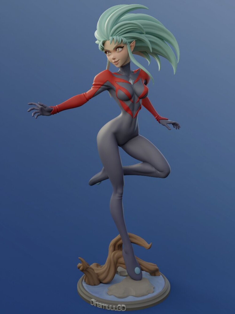 Ryoko Hakubi from Tenchi, battle suit Resin Statue Part Kit